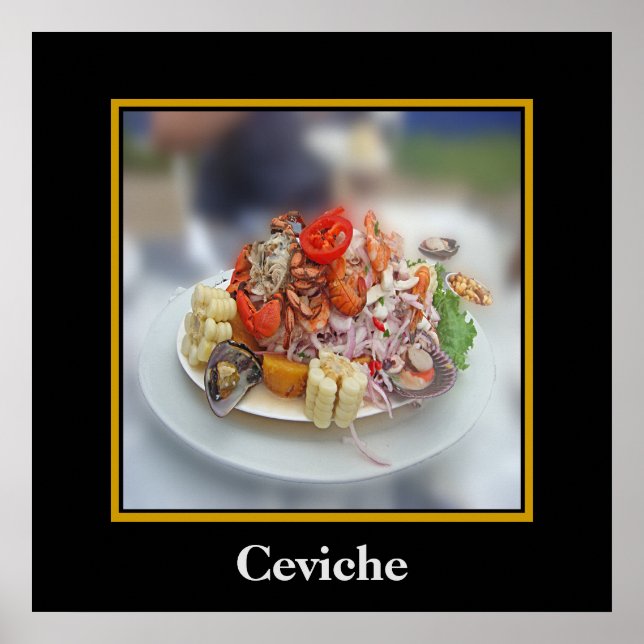 Póster Ceviche peruano (Frente)