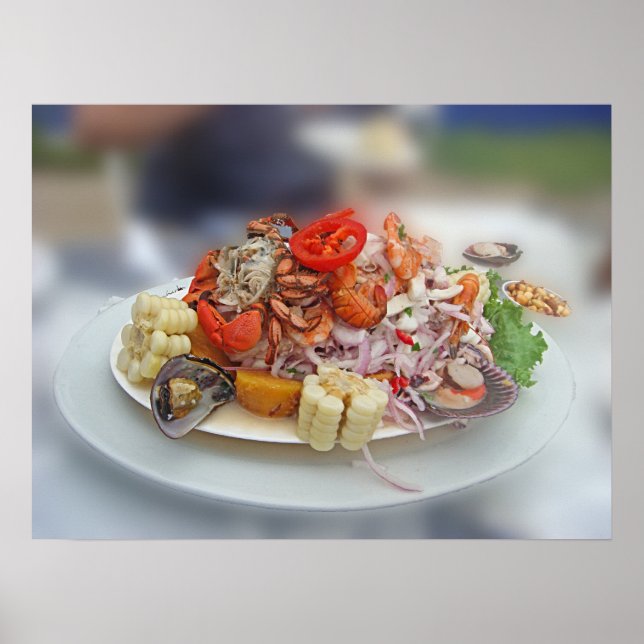Póster Ceviche peruano (Frente)