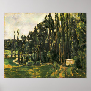 Póster Cézanne - Álamos