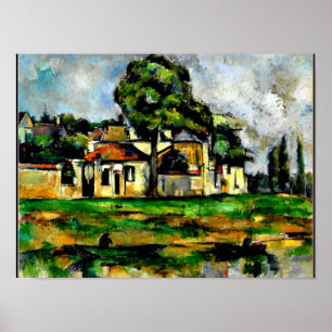 Póster Cezanne - Bancos del Marne,