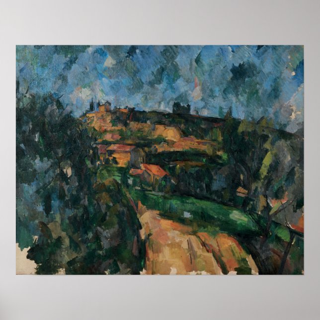 Póster Cézanne - Bend Of The Road, Chemin Des Lauves (Frente)