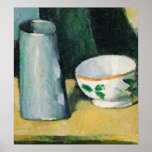 Póster Cézanne - Bowl Y Leche-Jug