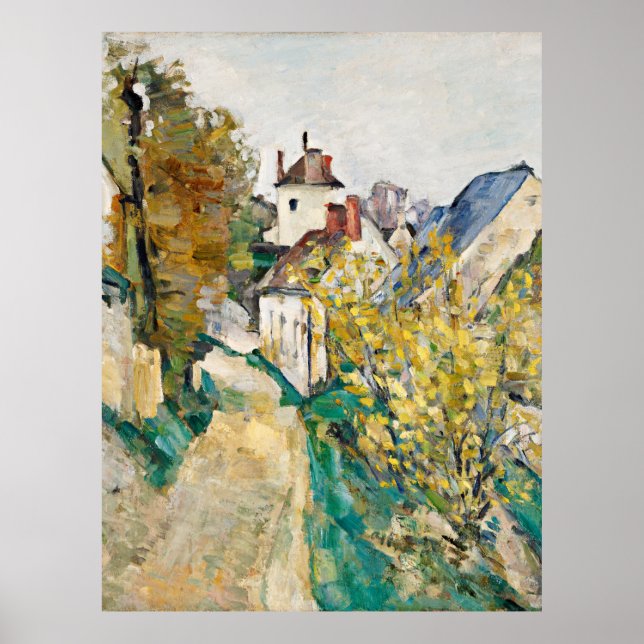 Póster Cezanne, Casa del Dr. Gachet, Auvers-sur-Oise, (Frente)