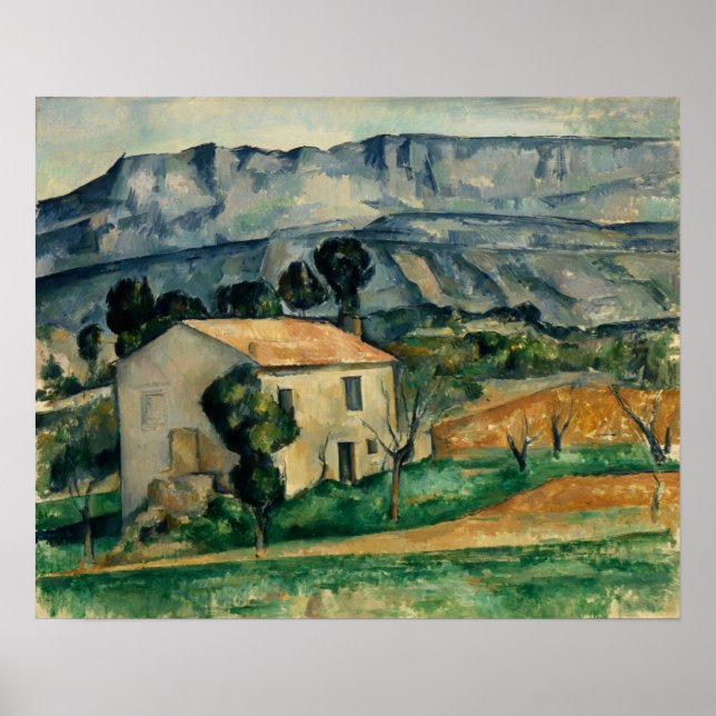 Póster Cézanne - Casa En Provenza (Frente)