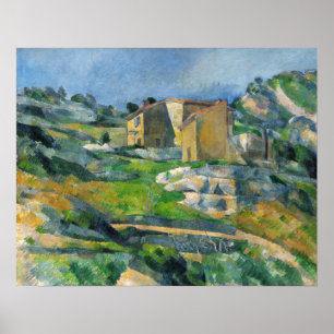 Póster Cézanne - Casas En Provenza