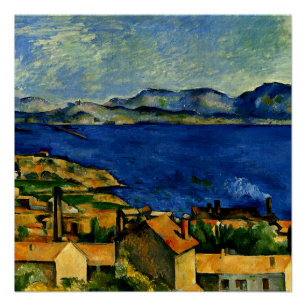 Póster Cezanne - Golfo de Marsella visto desde L'Estaque