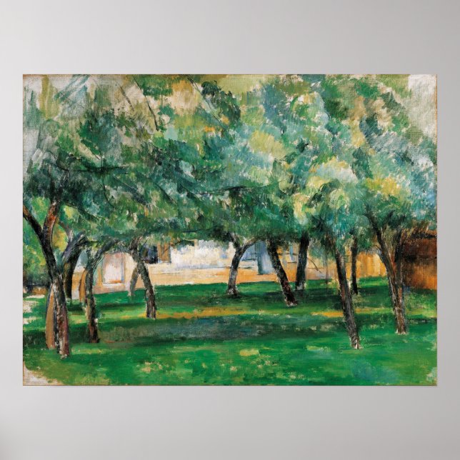 Póster Cézanne - Granja En Normandía 1885 (Frente)