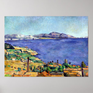 Póster Cezanne Gulf of Marseilles Seen from L'Estaque