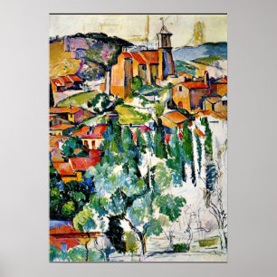 Póster Cezanne - La aldea de Gardanne