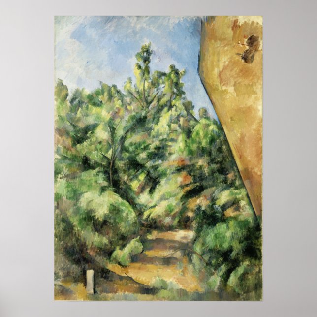 Póster Cézanne - La Roca Roja (Frente)