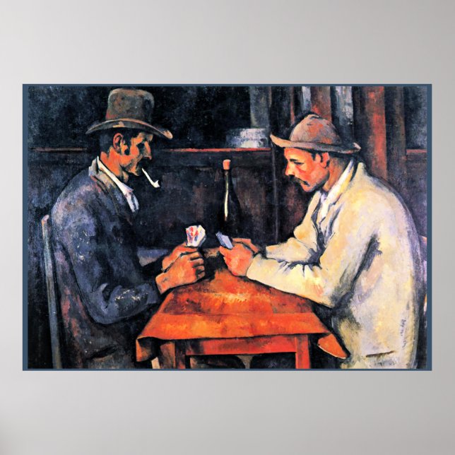 Póster Cezanne - Los Jugadores de Tarjetas (2) (Frente)