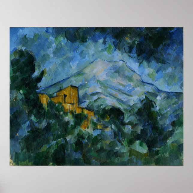 Póster Cézanne - Mont Sainte-Victoire Y Chateau Noir (Frente)