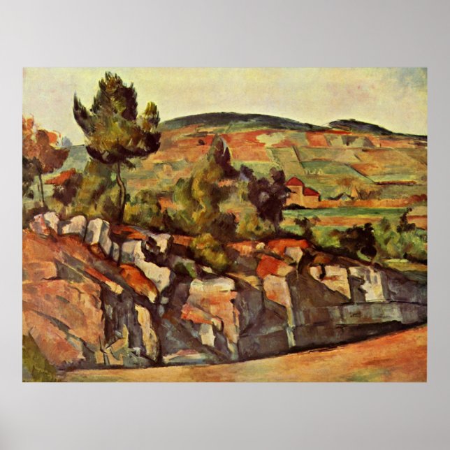 Póster Cezanne - Montañas de Provenza (Frente)