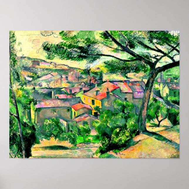 Póster Cezanne - Morning View of L'Estaque (Frente)