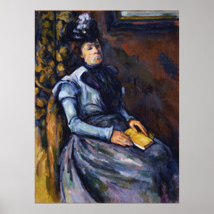 Póster Cézanne - Mujer Sentada En Azul