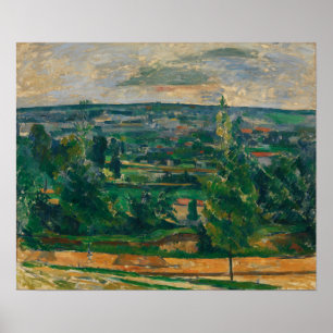 Póster Cézanne - Paisaje de Jas de Bouffan