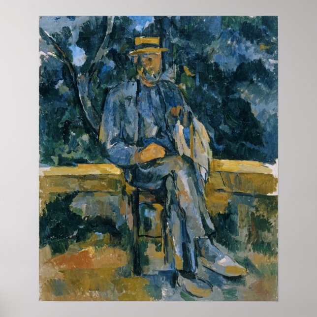 Póster Cézanne - Retrato de campesino (Frente)