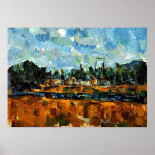 Póster Cezanne - Riverbanks