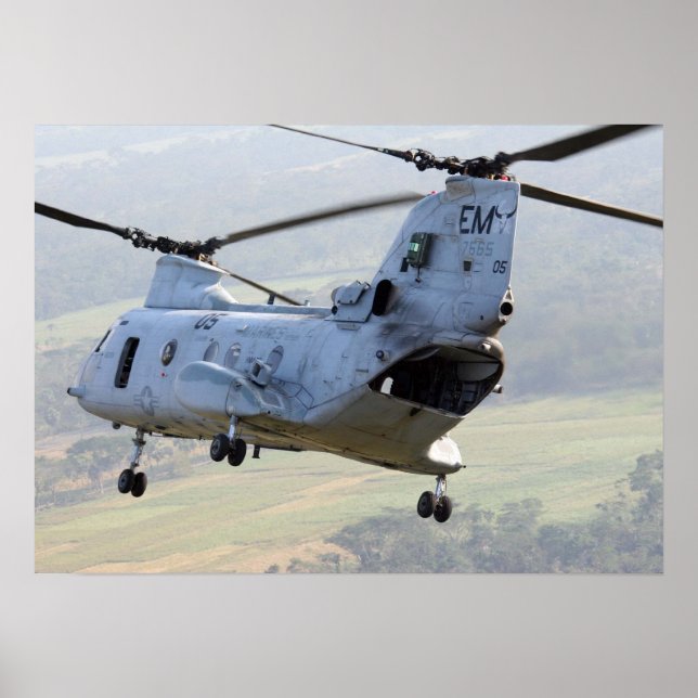 Póster CH-46E Sea Knight (Frente)