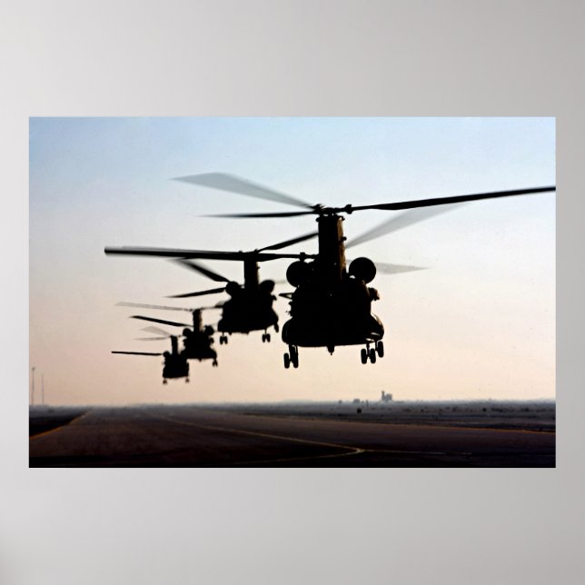 Póster CH-47 Chinooks (Frente)