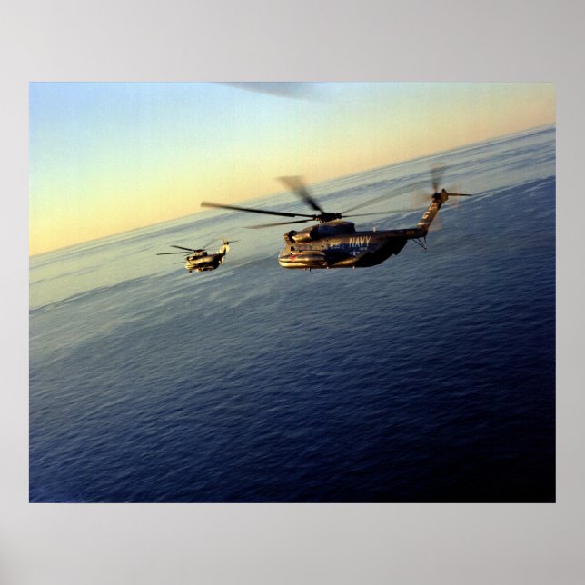 Póster CH-53 Stallions marinos (Frente)