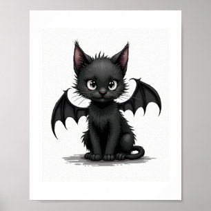 Póster Ch Ch Ch Meow Meow Scary Viernes Disfrazarse Hallo