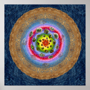 Póster Chaco: Poster de la Tierra que florece 15 x 15