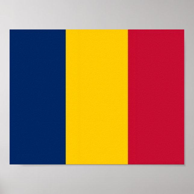 Póster Chad - Bandera - (Frente)
