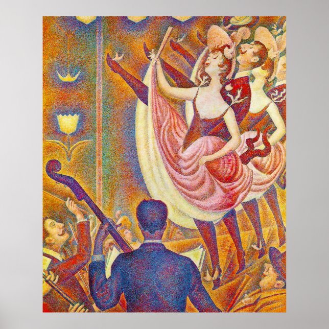 Póster Chahut, por Georges-Pierre Seurat (Frente)