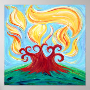 Póster Chai Burning Bush