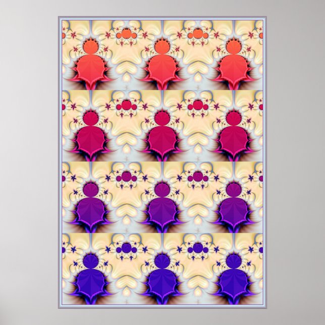 Póster Chakra de Mandelbrot (Frente)