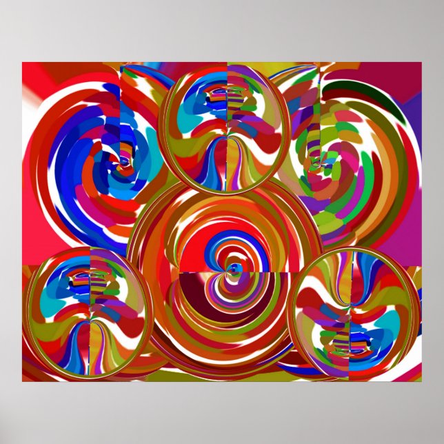 Póster Chakra eterno - Meditación de yoga Mandala V9 (Frente)