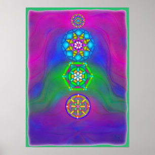 Póster chakra gems