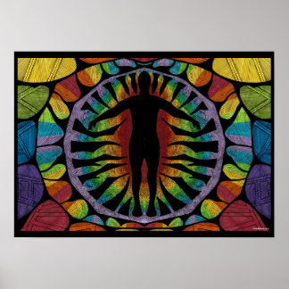 Póster Chakras arcoiris