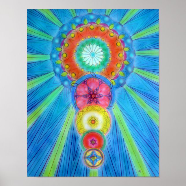 Póster Chakras Ascending (Frente)