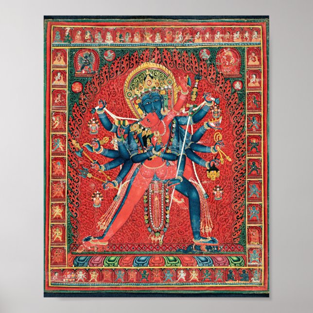 Póster Chakrasamvara Y Consort Vajravarahi (Frente)