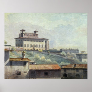 Póster Chalet Medici, Roma, c.1776 (aceite en el papel)