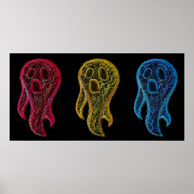 Póster Chalkie Ghosts (Frente)