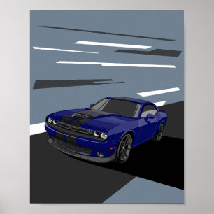Póster Challenger Azul