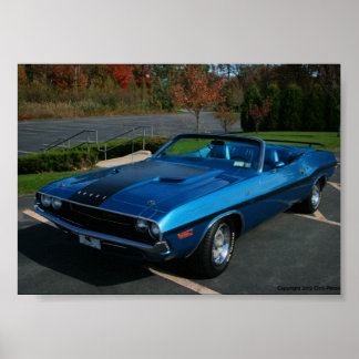 Póster Challenger R/T de Dodge 1970
