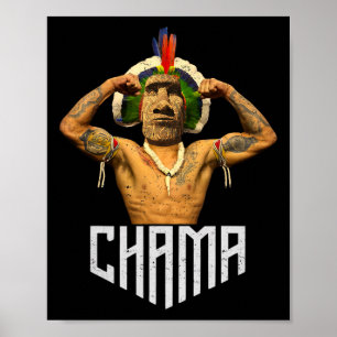 Póster Chama Paotan Fan de Mma Jjb Boxeo Muay Thai Kickbo
