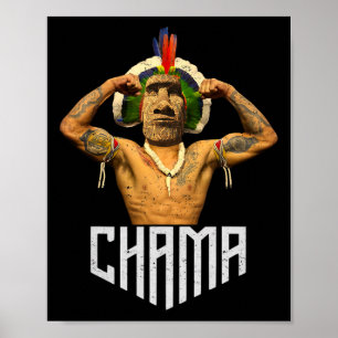 Póster Chama Paotan Mma Fan Jjb Boxing Muay Thai Kickboxi