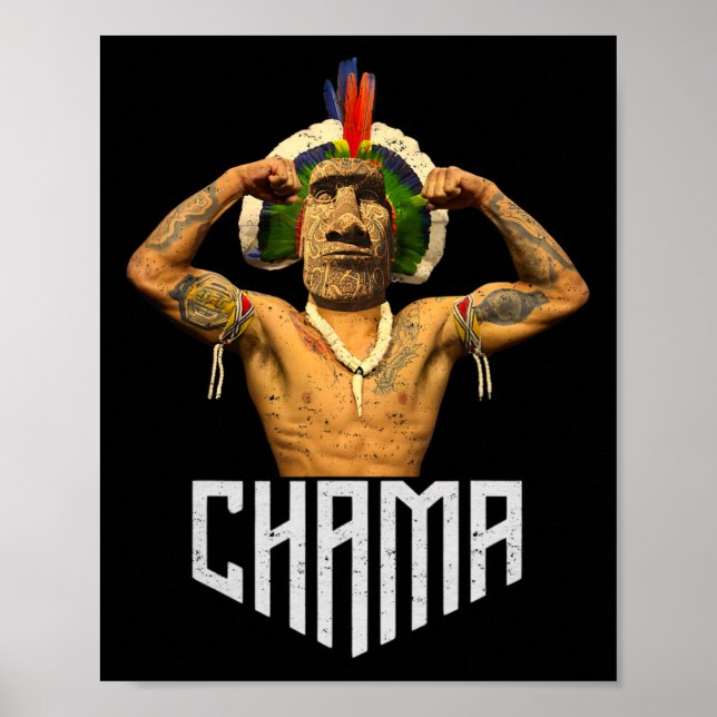 Póster Chama Paotan Mma Fan Jjb Boxing Muay Thai Kickboxi (Frente)