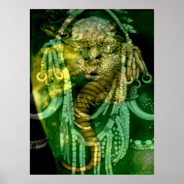 Póster Chamán Reptiliano 2 (Frente)