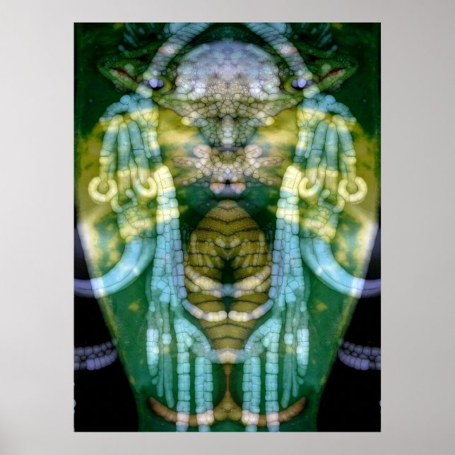 Póster Chamán Reptiliano 3 (Frente)