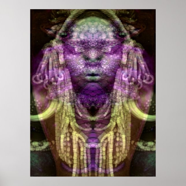 Póster Chamán Reptiliano 4 (Frente)
