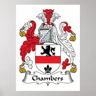 Póster Chambers Family Crest
