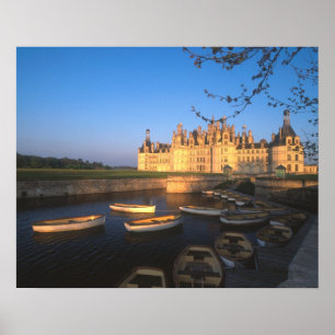 Póster Chambord Chateau, valle del Loira, Loir-et-Cher,