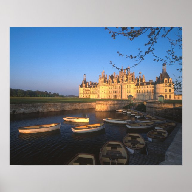 Póster Chambord Chateau, valle del Loira, Loir-et-Cher, (Frente)