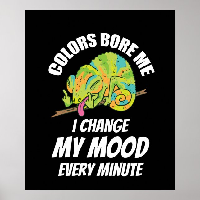 Póster Chameleon - Colors Are Boring (Frente)